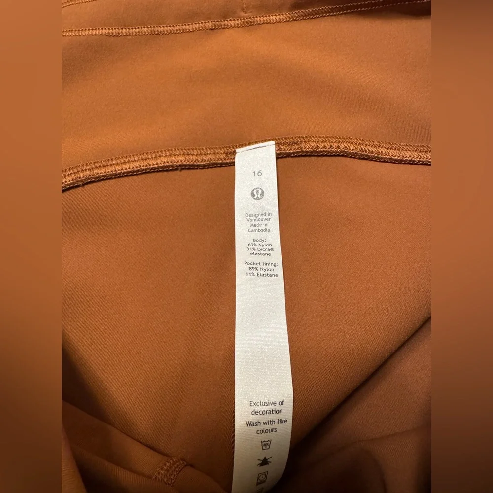 NWOT Lululemon Swift Speed High-Rise Tight 28" Copper Brown - Picture 11 of 12